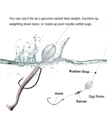 TaoTaoChong Egg Fishing Sinkers Weights Assortment - Lead Oval Shape Bass Casting Worm Bullet Tackle for Saltwater & Freshwater Fishing - Buy Online on GoSupps.com