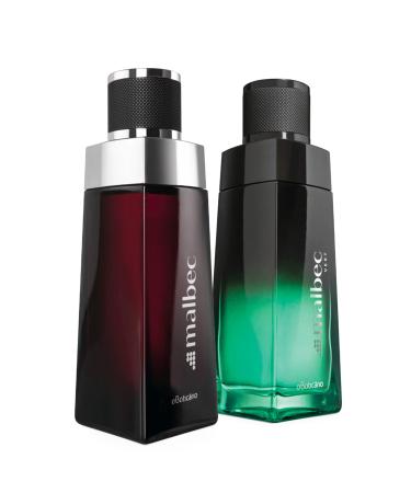 Malbec O Botic rio Classic & Vert Eau de Toilette Cologne Bundle Long-Lasting Men's Fragrance Colognes 3.4 Ounce each
