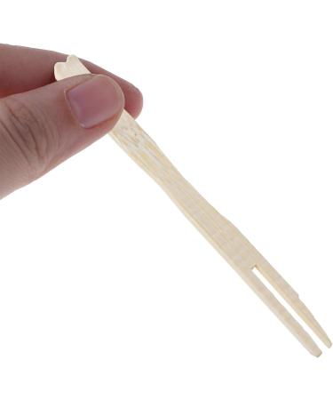 JSGHGDF 100Pcs Wooden Fruit Fork Pick Dessert Forks Tableware - Buy Online on GoSupps.com