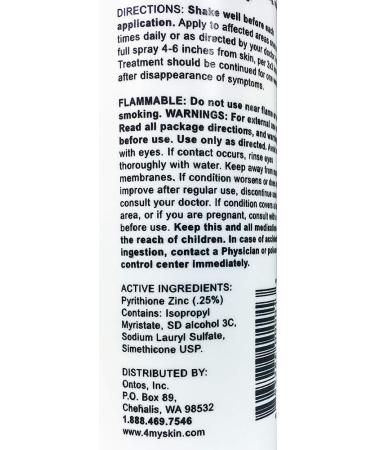 Noble Formula Zinc Spray 0.25% Pyrithione Zinc (ZnP) 4 oz - Pack of 1 | ZnP Spray 4 Fl Oz - Buy Online on GoSupps.com