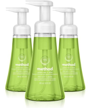Method Foaming Hand Soap, Green Tea + Aloe, 10 Ounce (Pack of 3)