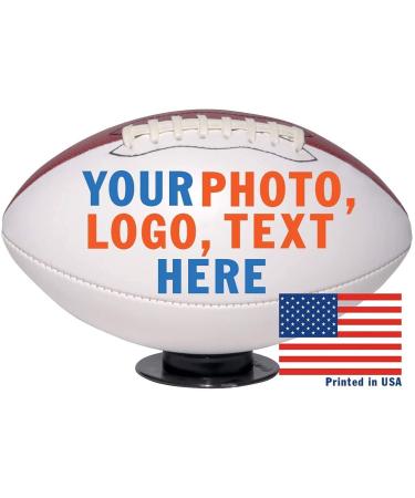 Ballstars Personalized Custom Full 12 Inch Football | Regulation Size | Customized Football Trophy for Coach, Dad, Any Football Fan Full Size Football with Base - Buy Online on GoSupps.com