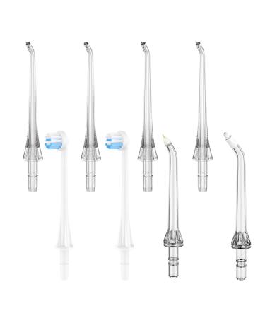 ZACCER Replacement Tips for Water Flosser Classic Jet Tips Replacement Parts and Oral Irrigators,8 Counts
