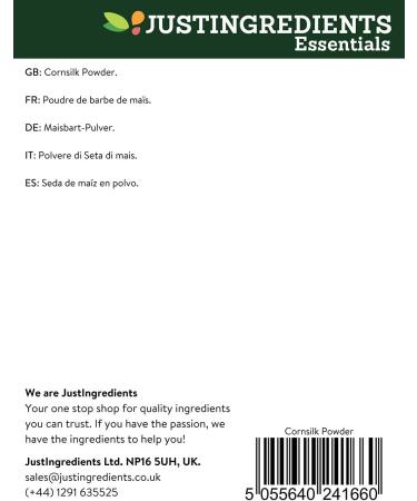 JustIngredients Essential Corn Beard Powder 500g - Buy Online on GoSupps.com