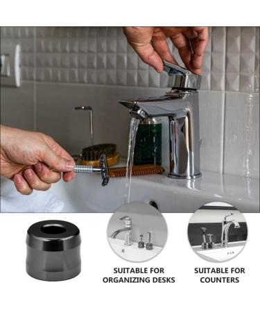 FOMIYES Razor Stand - Aluminum Alloy Razor Holder & Penholder | Big Opening Black Design - Shop Internationally - Buy Online on GoSupps.com