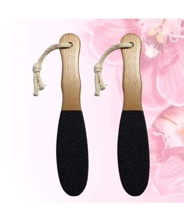 2 Pieces Wooden Foot File - Professional Pedicure & Foot Care Tool for Men & Women - Remove Hard Skin for Soft Smooth Feet - Buy Online on GoSupps.com