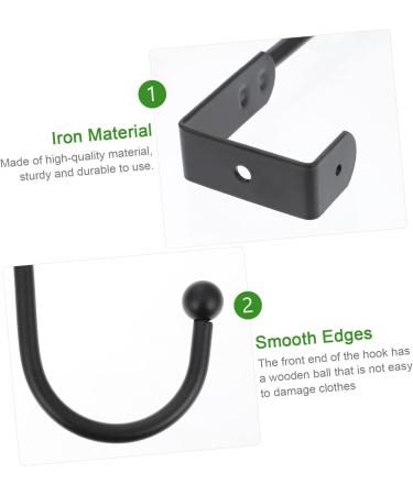PRETYZOOM 2pcs Door Hook Storage Shelf Storage Shelves Bathroom Hangers Clothing Hat Hooks Coat Wall Hanging - Buy Online on GoSupps.com