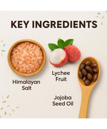 Hydrating Himalayan Salt Body & Facial Scrub Deep-Cleansing Exfoliator That Moisturizes & Softens Skin Gentle Natural Grains for Clear Smooth Skin (All Skin Types) 8 oz - Buy Online on GoSupps.com