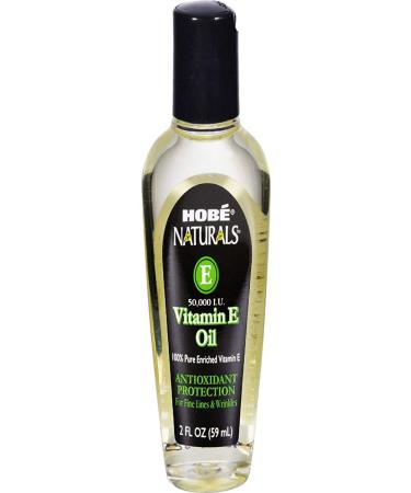 Hobe Labs Naturals Vitamin E Oil 2 fl oz - Pure Antioxidant Skincare - Buy Online on GoSupps.com