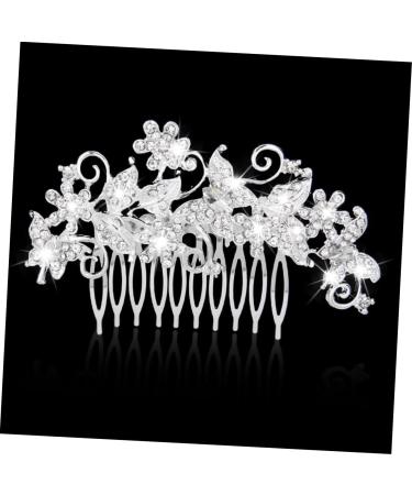DOITOOL Vintage Alloy Hair Comb Pearl Hair Comb Wedding Rhinestone Pearls Hair Comb Wedding Tiara Hair Comb Clip Silver Headpiece Pearl Tiara Rhinestone Comb Bride Hair Accessories Crystal - Buy Online on GoSupps.com