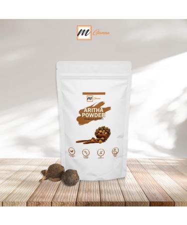 100% Pure Aritha Powder - Soap Nut Powder for DIY Shampoo & Conditioner | 227g - Natural Hair Wash Solution - Buy Online on GoSupps.com