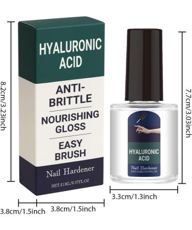 Soin fortifiant pour les ongles l'acide hyaluronique hydratation intense r pare les ongles secs et ab m s application facile absorption rapide. 2pcs - Buy Online on GoSupps.com