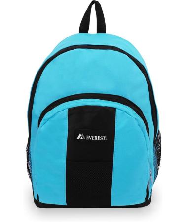 Everest Turquoise Backpack with Front and Side Pockets - Lightweight and Durable - Buy Online on GoSupps.com