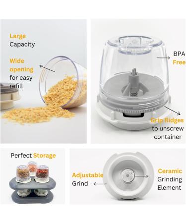 FinaMill Interchangeable Spice Pod: FinaPod PRO Plus - Grinds Salt, Pepper, and More - Buy Online on GoSupps.com