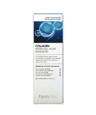 Farmstay Collagen Water Full Moist Emulsion 200ml - Hydrating Skincare for Youthful Skin - Buy Online on GoSupps.com