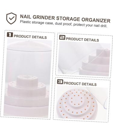FRCOLOR 6 Pcs Grinding Head Storage Box Drill Bit Case Nail Drill Bits Stand Nail Drill Bit Organizer Nail Tool Organizer Manicure Nail Bit Nail Drill Case Drill Stand Plastic Portable - Buy Online on GoSupps.com