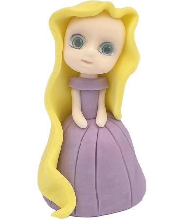 4x Princess Cake Toppers Set - Princess Castle Girls Birthday Party Wedding Baby Shower Christening Cupcake Decoration - Comes with an Edible Glue - Buy Online on GoSupps.com