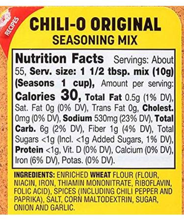French's Chili-O Original Seasoning Mix 20oz - Authentic Flavor Blend | Perfect for Chili Recipe - 1 Pack - Buy Online on GoSupps.com