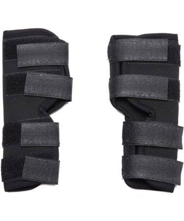 2pcs Dog Elbow Protector Pads Elbow Pads for Dogs Knee Brace for Dogs Adjustable Pet Knee Pads Strong Stability Dog Legs Protector for Recovering Injured(Black L) - Buy Online on GoSupps.com