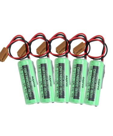 5PCS 3V CR17450SE-R / A98L-0031-0012 2500mah PLC Battery for FANUC with Plug