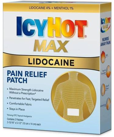 Icy Hot Lidocaine Patch Plus Menthol 5 ea - Pack of 3 | Fast Pain Relief - Buy Online on GoSupps.com