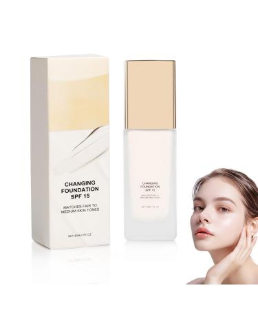 Generisch Color Changing Foundation Color Changing Foundation Color Changing Foundation for Mature Skin Moisturizing Foundation Powerful Concealer SPF15