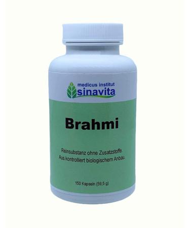 Brahmi pure substance 150 capsules vegetarian capsule shell German production