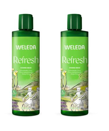 Weleda WELEDA Bio Refresh XL Vegan Shower Gel Natural Cosmetic Citrus Shower Soap for Women and Men with Lemon/Orange Scent Natural Skin Care for Cleansing Face and Body