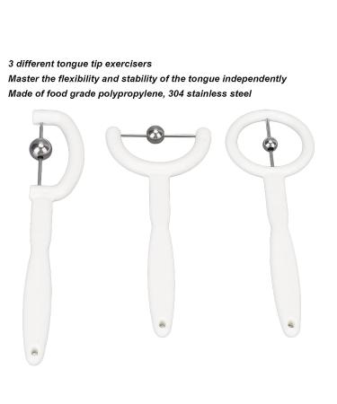 Stainless Steel Tongue Muscle Trainer Set - Oral Muscle Strength & Recovery Tools - Buy Online on GoSupps.com