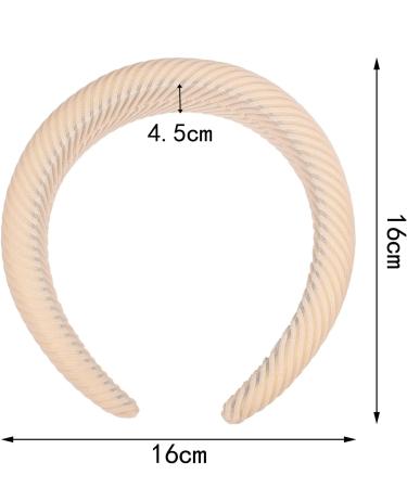 MFUOE Soft Sponge Headbands Thicken Stripes Headband Headband Wide Non Slip Hair Band for Face Washing Makeup and Outdoor Hair Accessories - Buy Online on GoSupps.com