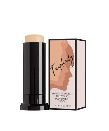 KRISTOFER BUCKLE Triplicity  Perfecting Foundation Stick  0.4 oz. | Primes Skin  Provides Buildable Coverage & Has A Soft Focus Effect | Fair (Warm)