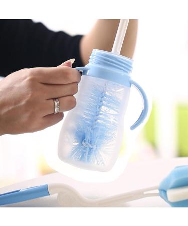 Infant Bottle Brush - Bottle Brush Sponge with Long Handle - 360 Cleaning Non-Scratch Washing Brush Vase Bottle Pot Cleaning Brush with Traceless Hook Brush Cleaning Dobooo Bottle Brush Set of 5 - Buy Online on GoSupps.com