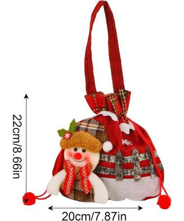 fanelod Christmas Bags | Christmas Gift Bags for Candy - Christmas Cookie Bags for Candy Portable Christmas Eve Bags - Buy Online on GoSupps.com