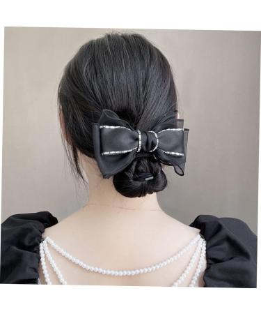 minkissy Accessories Fabric Butterfly Hair Clip Bow Barrettes Women girls hair clip womens hair accessories womens hair clips black bows white hair clips Miss rhinestone South Korea Hair - Buy Online on GoSupps.com