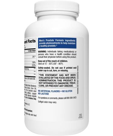 Nature's Wonder Men's Prostate Formula with Saw Palmetto Beta-Sitosterol & Lycopene - 200 Softgels - Buy Online on GoSupps.com