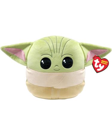 Ty Star Wars Grogu Baby Yoda Squish-A-Boo 10 Inches | Licensed Squishy Beanie Baby Soft Plush Toys | Collectible Cuddly Stuffed Teddy Grogu 10 Inches