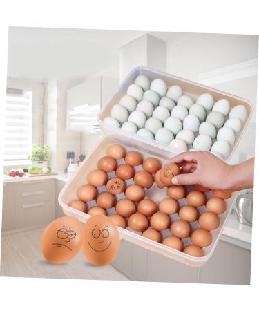 COLLBATH Egg Crisper 34 Eggs Modern Kitchen Accessories Egg Tray Egg Container Egg Holder Egg Carton High Capacity - Buy Online on GoSupps.com
