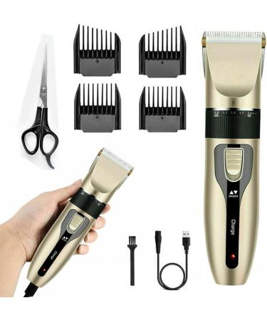 Men's Cordless Hair Trimmer Cordless Hair Clipper Men Rechargeable Electric Razor Professional Hair Clipper HairCutting Kit Beard Trimmer Shaver Detail Trimmer with 4 Guide Combs Scissor Brush - Buy Online on GoSupps.com