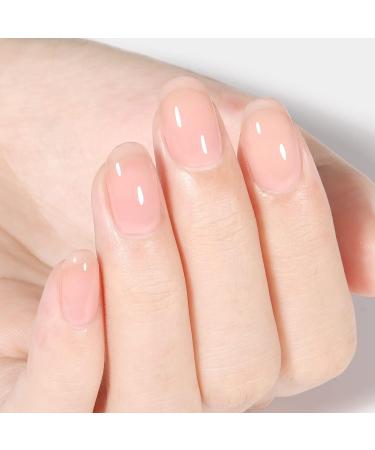 AILLSA Nude Gel Polish - Light Rose Pink Skin Color Sheer Nail Polish 15ml - Buy Online on GoSupps.com
