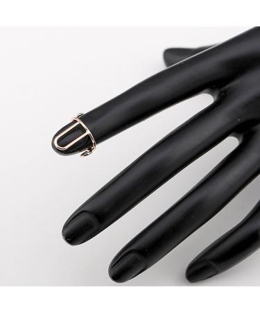 10 Nail Rings Adjustable Detachable Fingernail Rings Reusable Metal Nail Ring Set For False Nail Removable Nail Art Decoration Women Nails Jewelry Fingertip Decorations For Wearing Manicure Nails Gold - Buy Online on GoSupps.com