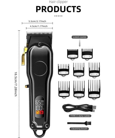 Professional Hair Clippers for Men - Sharp Powder Metallurgy Blade | Salon Styling Tool - Buy Online on GoSupps.com