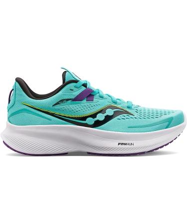 Saucony Women's Ride 15 Running Shoe 8.5 - Cool Mint/Acid | Lightweight and Cushioned - Buy Online on GoSupps.com