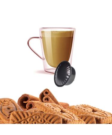 KICKKICK 50 coffee capsules for cookies and cinnamon compatible with Modo Mio watersoluble drink from pods
