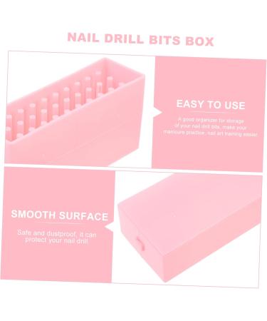 Ipetboom Box Grinding Head Storage Box Salon Tool Green Hat Fascinator Manicure and Pedicure Kit Soccer Pinata Manicure Tools Professional Nail Art Tool Nail Bit Hole Drill Pink Pp Simple - Buy Online on GoSupps.com