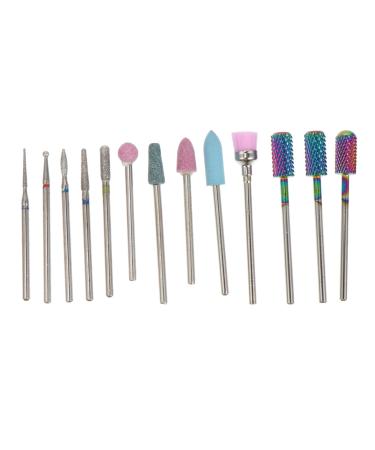 Housoutil 1 Nail Drill Set Manicure Tools Ceramic Nail File Diamond Drill Nail Art Tool Rotary Cleaning Tools Nail Tools for Nail Art Nail Drill File Bit Corundum Polisher Accessories