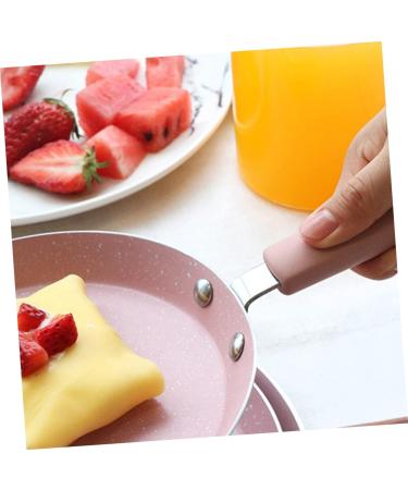 PRETYZOOM Frying Pan Utensil Fine China Crepe Pan Egg Omelet Fry Pan Egg Pan Kitchen Making Supplies Mini Nonstick Pan Round Frying Pan Pizza Pan Cooking Utensils Pink Non Stick 22X34X5 Pink - Buy Online on GoSupps.com
