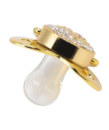 Premium Gold Pacifier for Newborns | Antistatic Baby Pacifiers for 6-18 Months | Ideal for Home & Outdoor Use - Buy Online on GoSupps.com