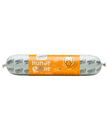 PURBELLO Duck Dog Sausage - 8 x 400g - High Meat Monoprotein - Wet Dog Food - Cut Resistant & Grain-Free (3g)