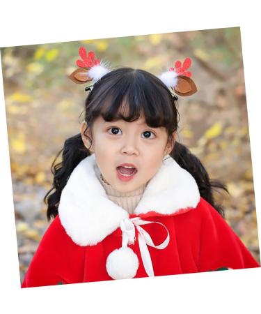minkissy 4 Pairs Christmas antler hair barrettes for girls hair accessories for hair accessory for girls reindeer cosplay costume antlers headdress reindeer cosplay clip Xmas Hair Clip - Buy Online on GoSupps.com