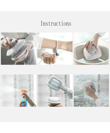 Window Cleaner Wipers Double Side Glass Cleaner Window Clean Brush Window Cleaner Glider Washing Brush Equipment Glass Wiper Cleaning Tool 15-24Mm (Pink) - Buy Online on GoSupps.com